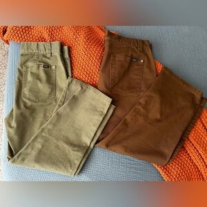 2 pair of RVCA Chino Pants - Size 33